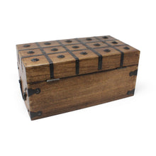 Pirate Treasure Chest Flat Lid with Lock and Skeleton Keys - Large