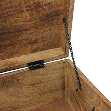 Pirate Treasure Chest Flat Lid with Lock and Skeleton Keys - Large