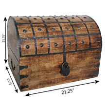 Pirate Treasure Chest with Lock and Skeleton Key - XXX-Large