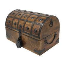 Pirate Treasure Chest with Lock and Skeleton Key - Large