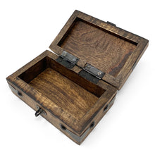 Pirate Treasure Chest Flat Lid with Lock and Skeleton Keys - X-Small