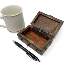 Pirate Treasure Chest Flat Lid with Lock and Skeleton Keys - X-Small
