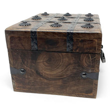 Pirate Treasure Chest Flat Lid with Lock and Skeleton Keys - Small