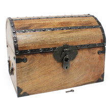 Pirate Treasure Chest with Mini Jewelry Lock and Keys