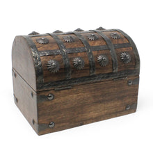 Pirate Treasure Chest with Lock and Skeleton Key - Small