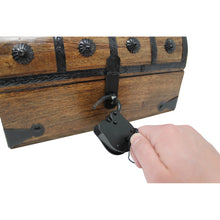 Pirate Treasure Chest with Lock and Skeleton Key - Medium