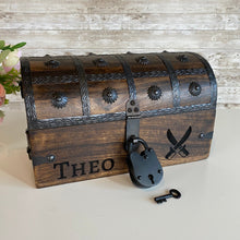Personalized Treasure Chest with Lock and Skeleton Keys