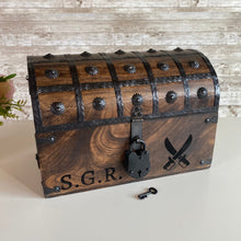 Personalized Treasure Chest with Lock and Skeleton Keys