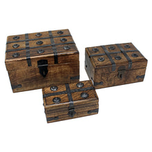 Keepsake Treasure Chest Box with Flat Lid - Small