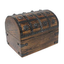 Pirate Treasure Chest with Lock and Skeleton Key - Small