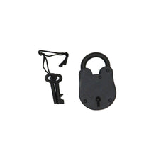 Antique Iron Lock with Skeleton Keys 2.75"