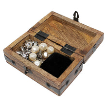Keepsake Treasure Chest Box with Flat Lid - Small