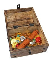 Pirate Treasure Chest with Gold Coins/Gems and Pirate Map