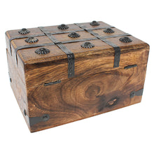 Keepsake Treasure Chest Box with Flat Lid - Large
