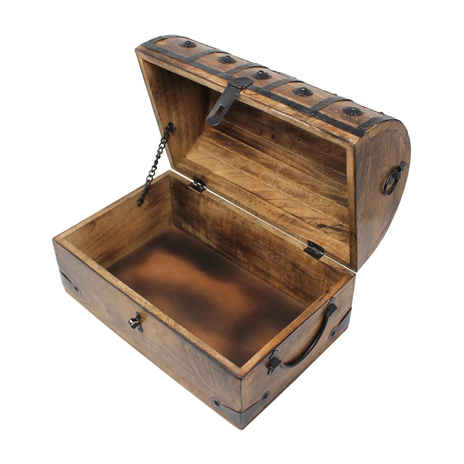 Pirate Treasure Chest with Lock and Skeleton Key - Large – Nautical Cove